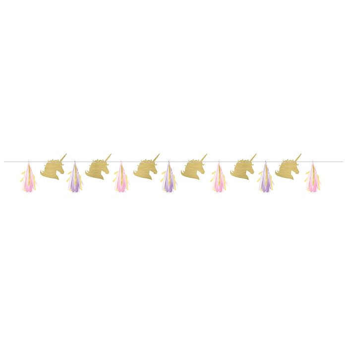 Unicorn Sparkle Tassel Garland Banner Decoration | Party Save Smile