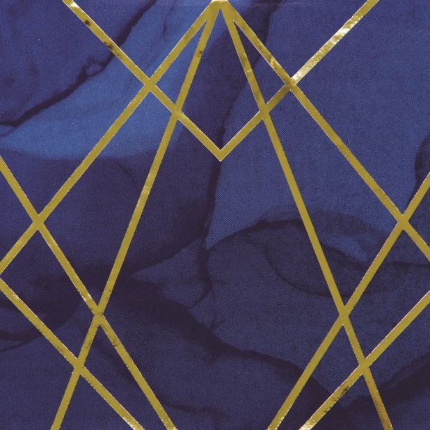 Navy Blue & Gold Geode Party Napkins Pack of 16 Serviettes | Party Save Smile