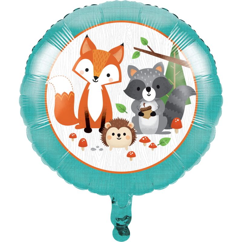 Wild Woodland Animals Party Foil Balloon 18 Inch | Party Save Smile