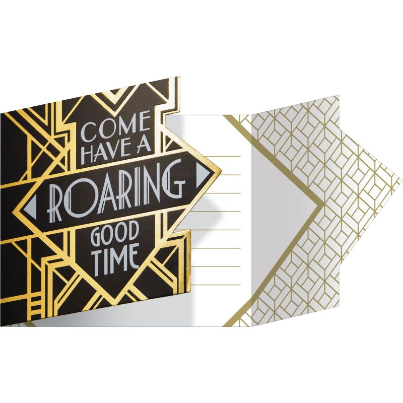 1920's Roaring Twenties Party Invitations Invites Pack of 8 | Party Save Smile