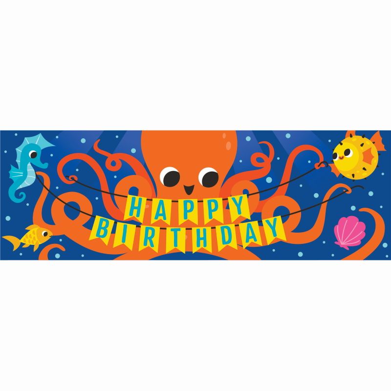 Ocean Celebration Party Giant Banner Decoration 150 x 50cm | Party Save Smile