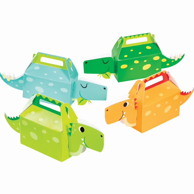 Dinosaur Party Favour Boxes Pack of 4 | Party Save Smile