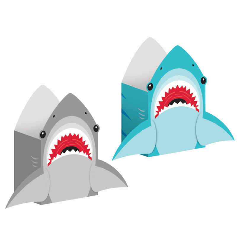 Paper Shark Party Bags Pack of 8 | Party Save Smile