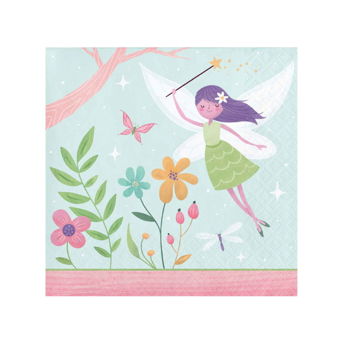 Forest Fairy Paper Napkins Pack of 16 | Party Save Smile