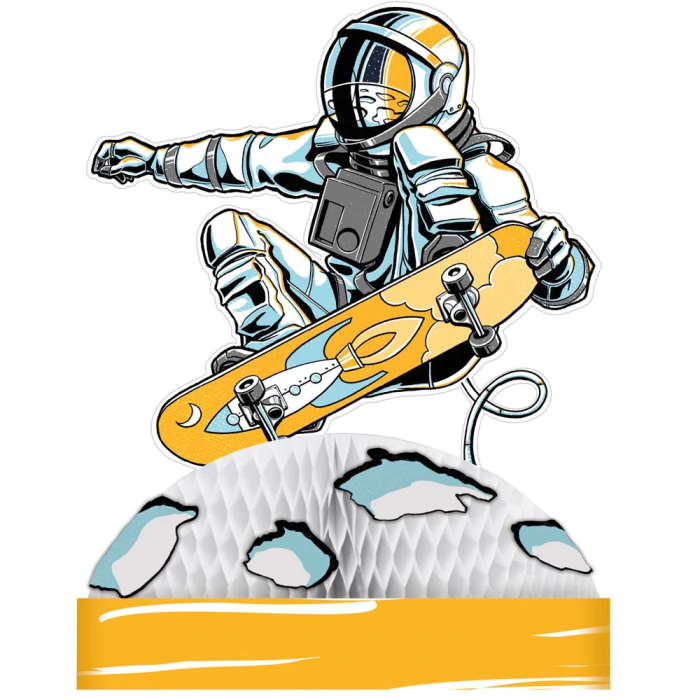 Space Skateboard Table Decoration 30cm | Party Save Smile