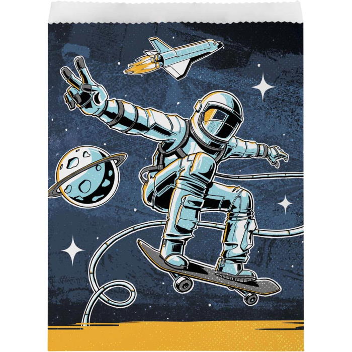 Space Skateboard Party Bags Pack of 8 | Party Save Smile
