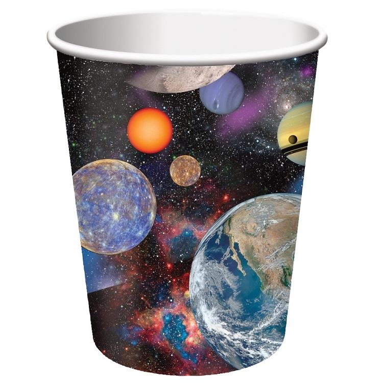 Space Themed Party Cups Pack of 8 | Party Save Smile