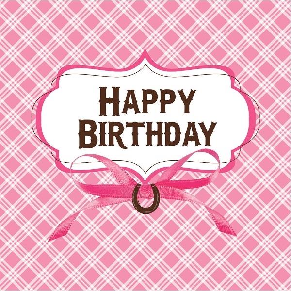 Pink Horse Birthday Napkins Pack of 16 | Party Save Smile