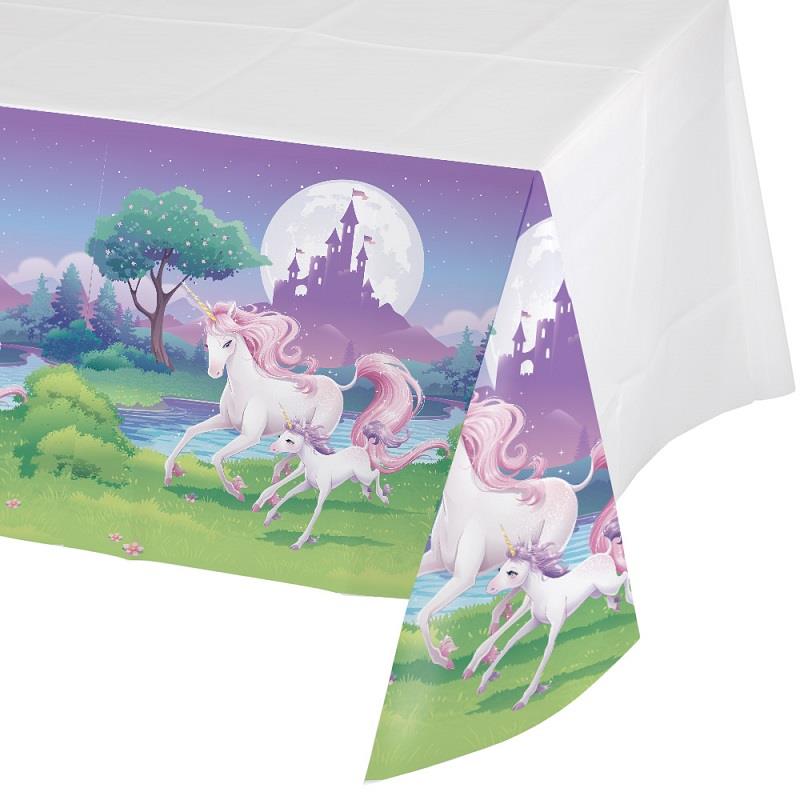 Purple Unicorn Party Tablecloth 137 x 274cm | Party Save Smile