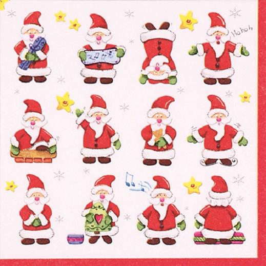 Christmas Napkins Funny Santa Pack of 20 | Party Save Smile