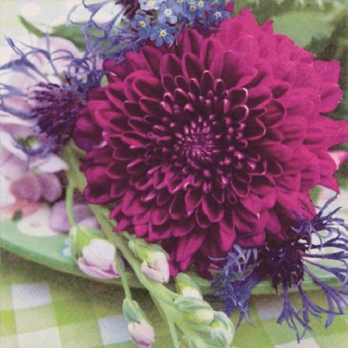 Dahlia & Cornflower Napkins 3 ply Pack of 20 | Party Save Smile