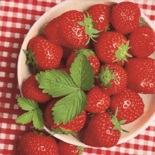 Strawberry Party Napkins Serviettes Pack of 20 | Party Save Smile
