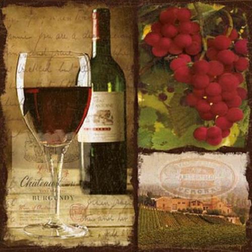 Glass of Wine Napkins (3 ply) Pack of 20 | Party Save Smile