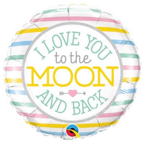 Love You to the Moon and Back Foil Balloon 18 Inch | Party Save Smile