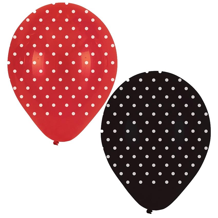 Ladybird Party Latex Balloons Pack of 6 | Party Save Smile