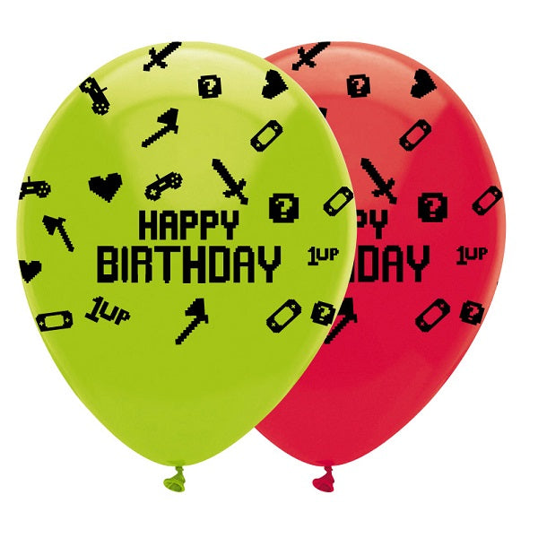 Game on Its Your Birthday Balloon Latex Pack of 6 | Party Save Smile