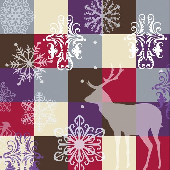 Christmas Napkins Patchwork Pack of 20 | Party Save Smile