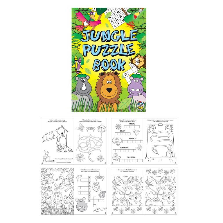 Jungle Puzzle Book Party Bag Filler | Favour