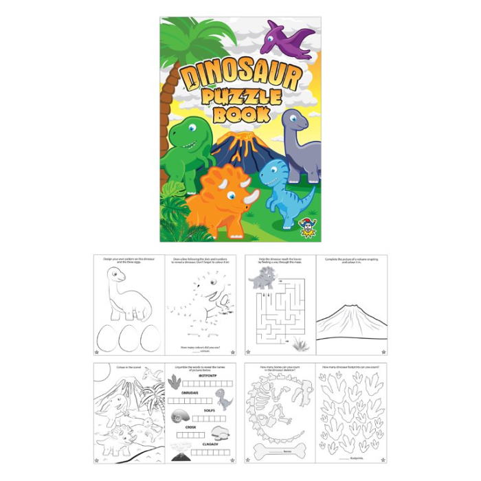 Dinosaur Puzzle Book Party Bag Filler | Favour | Party Save Smile