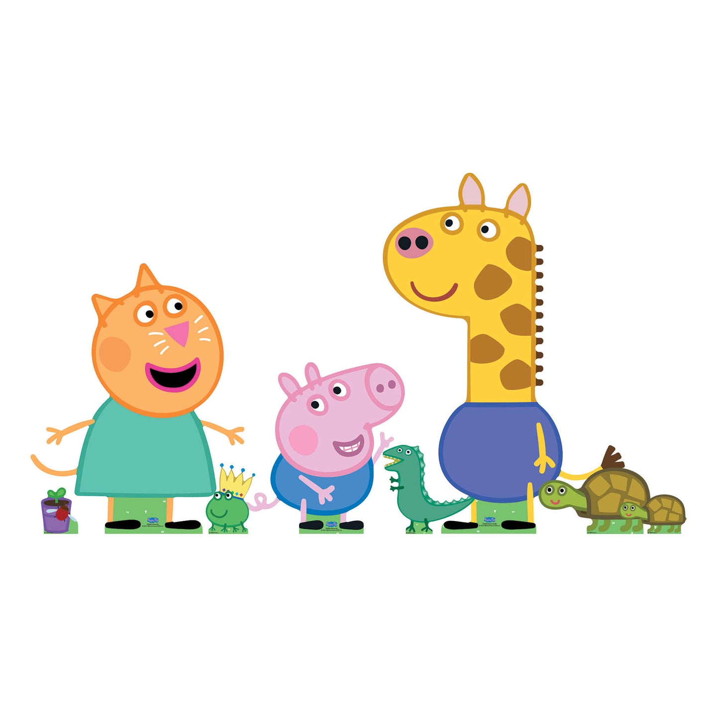Peppa Pig Cardboard Cutouts Gerald, George and Candy Multi Pack Height 86cm - Party Save Smile