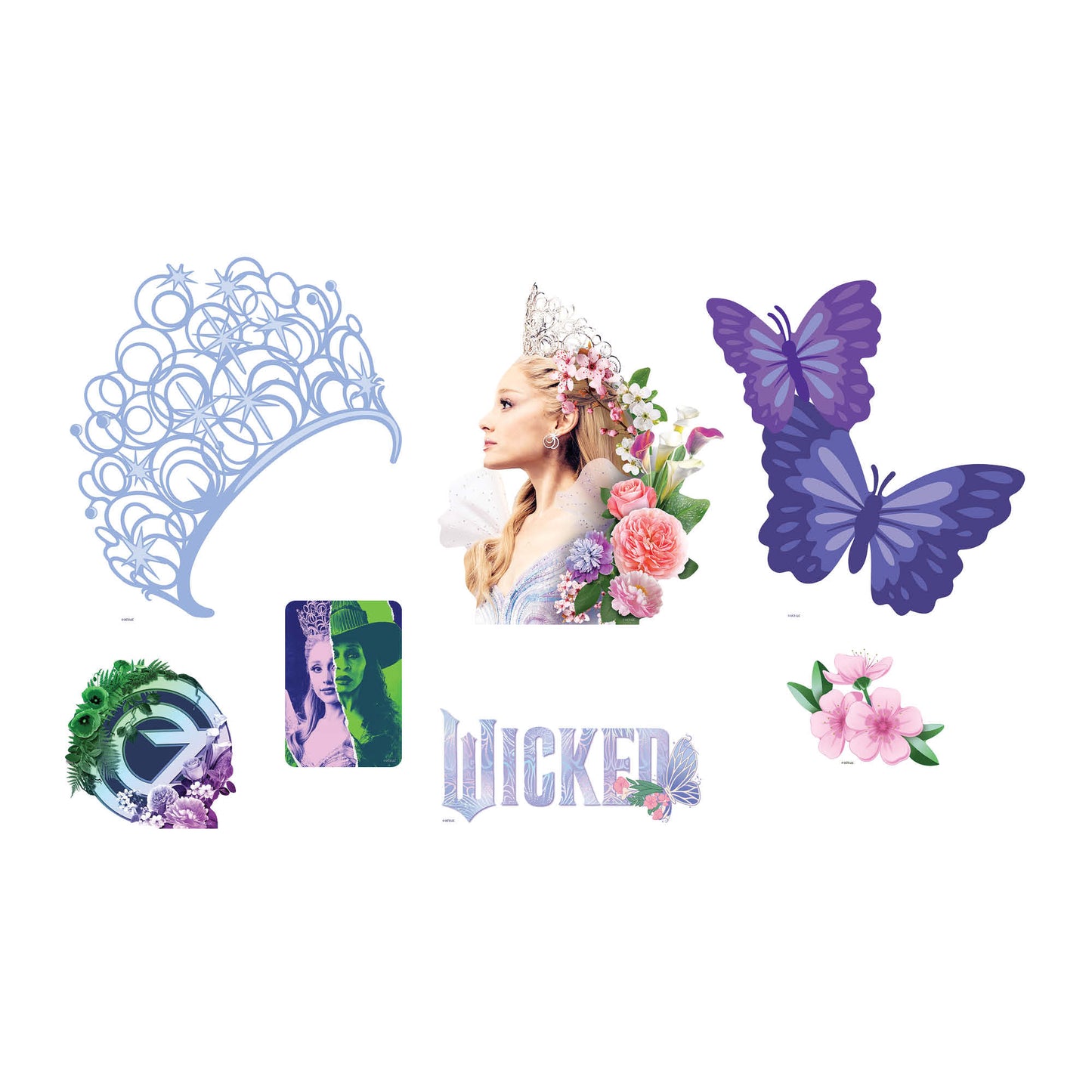 Wicked For Good Glinda Cardboard Cutout Decorations - Height 55cm