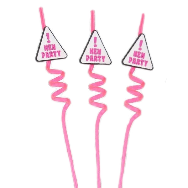 Hen Party Party Drinking Straws Pack of 3 | Party Save Smile