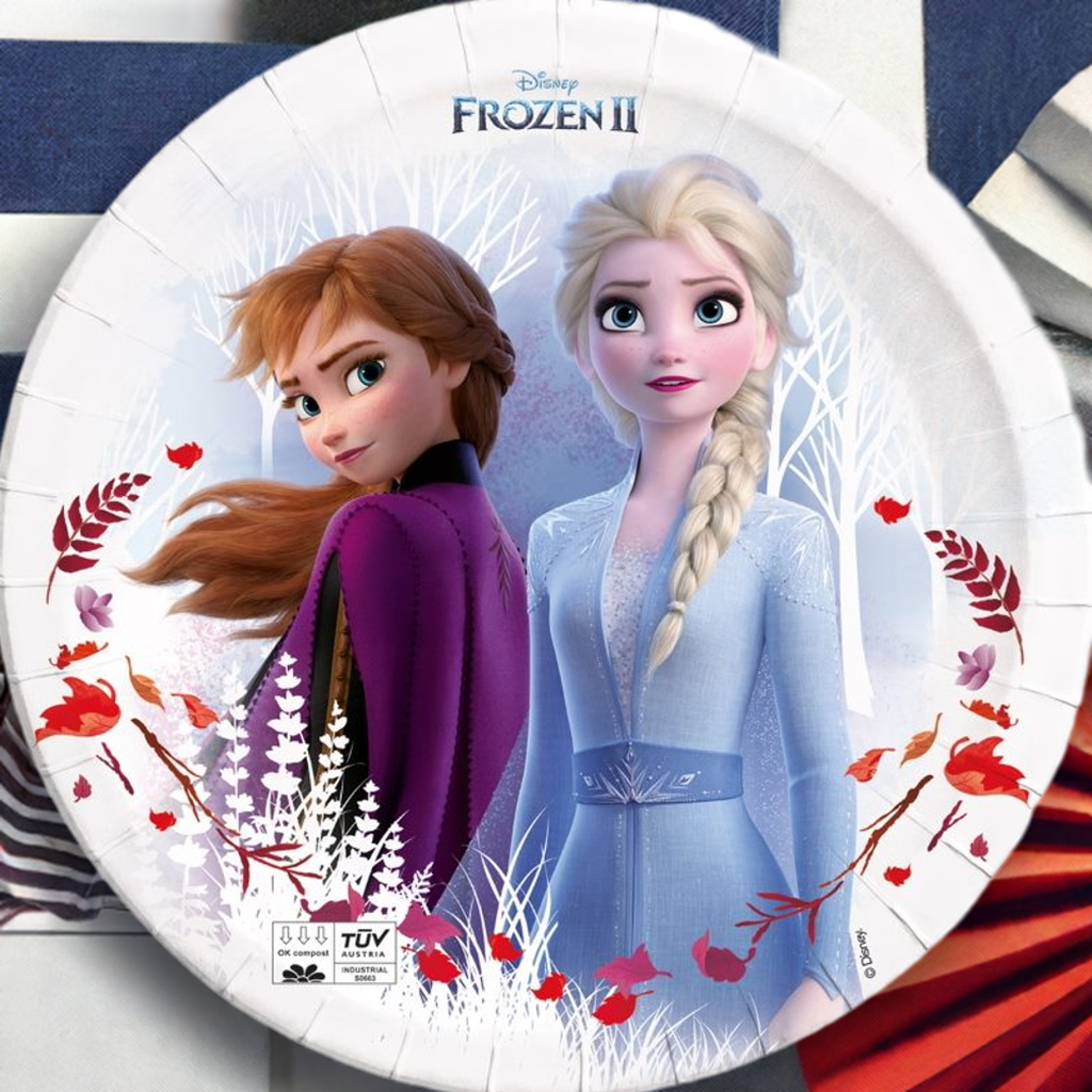 Compostable Frozen Party Plates Pack of 8