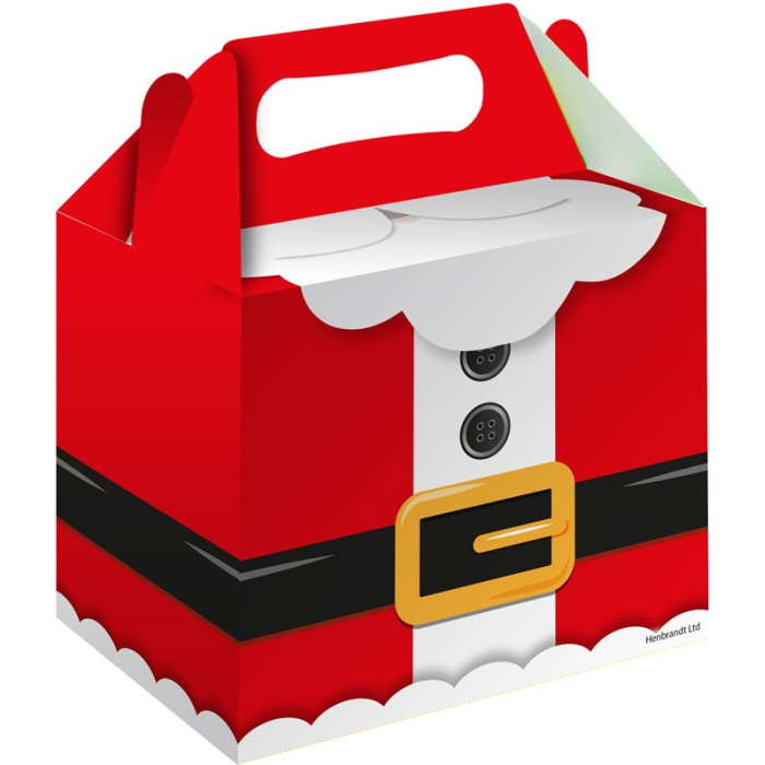 Santa Christmas Lunch Boxes 14 x 10cm | Party Save Smile