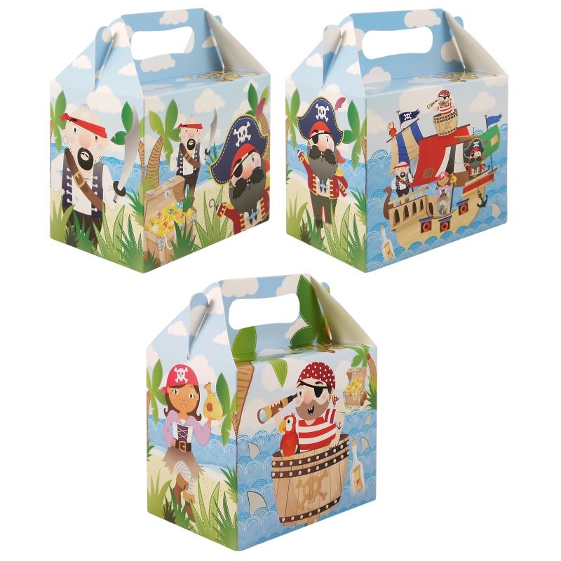Pirate Party Box (Blue) 14 x 10cm | Party Save Smile