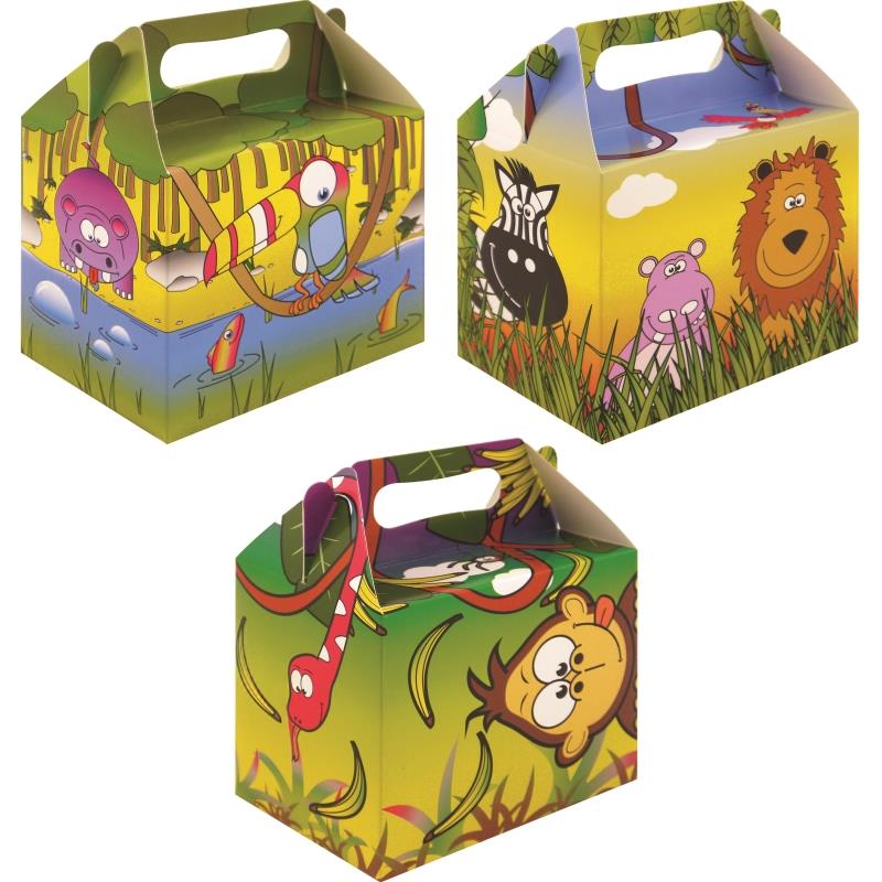 Jungle Party Food Boxes 14 x 10cm | Party Save Smile