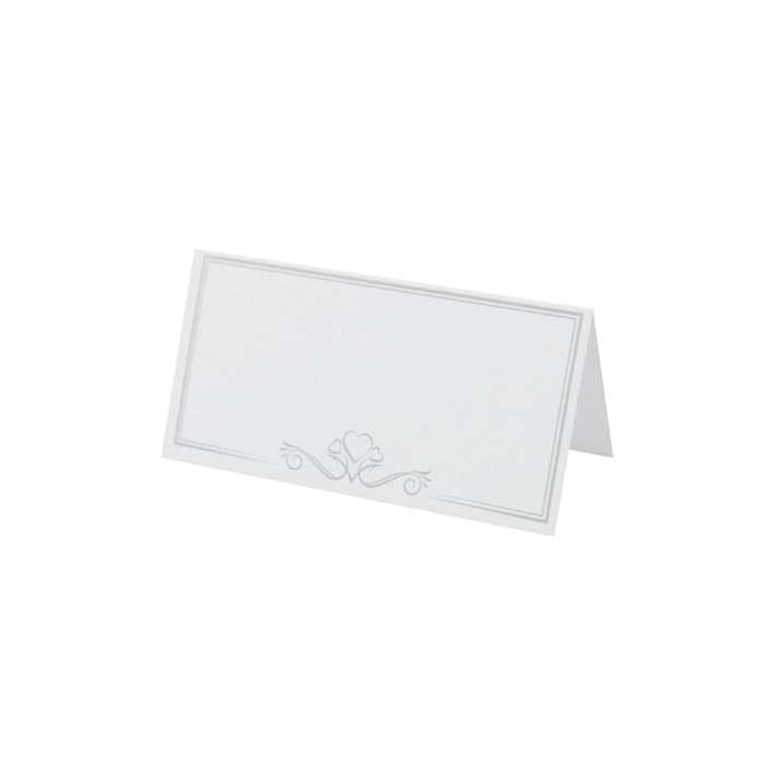 White Place Cards for Weddings Pack of 50 | Party Save Smile