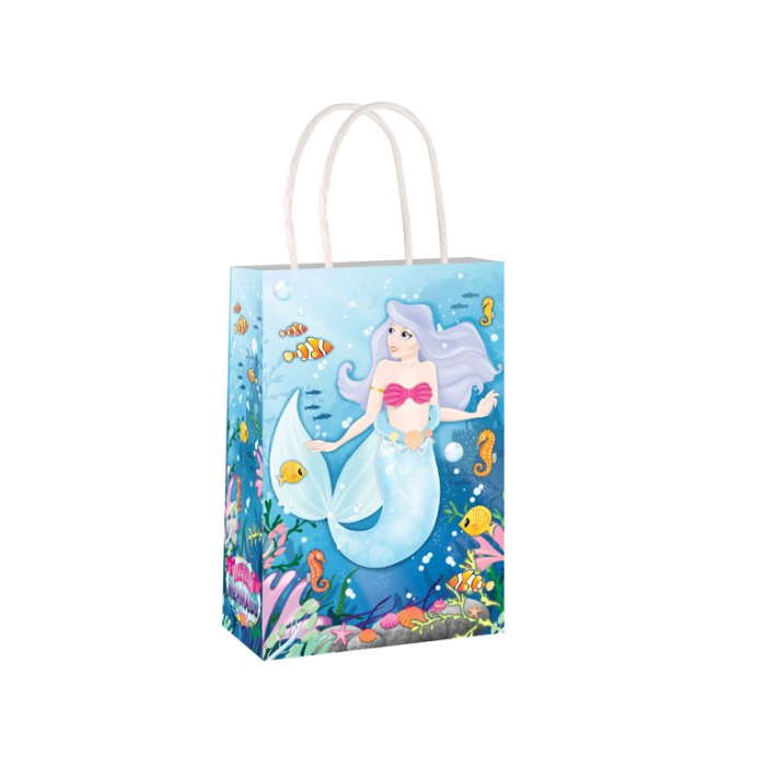 Mermaid Paper Party Bag with Handles | Party Save Smile