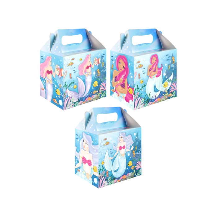 Mermaid Party Boxes 14 x 10 cm | Party Save Smile