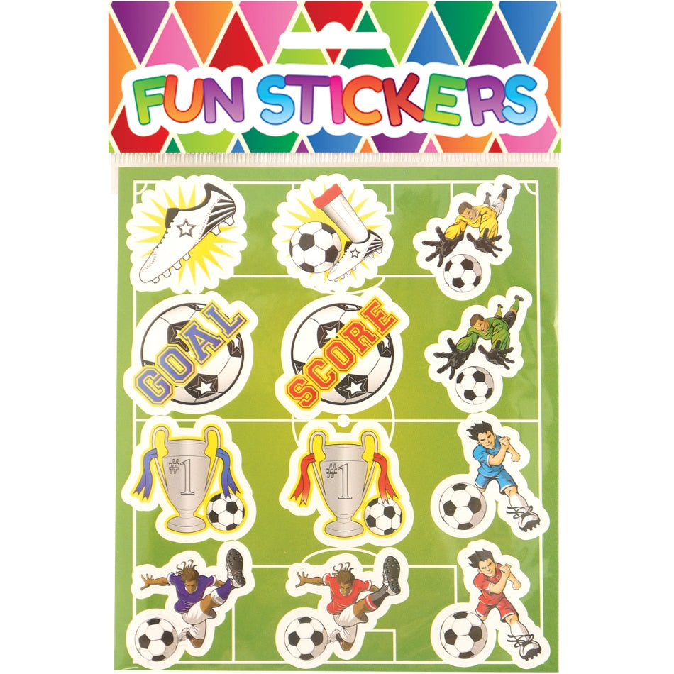Football Party Bag Sticker Sheet Favour - Party Save Smile