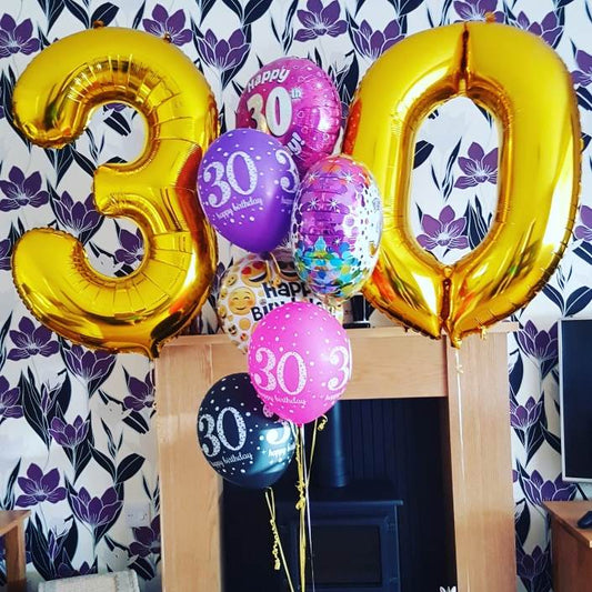 30th Birthday Balloon Decorations, Huntingdon