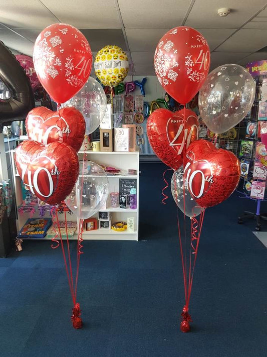 40th Wedding Anniversary Balloons, Saffron Walden