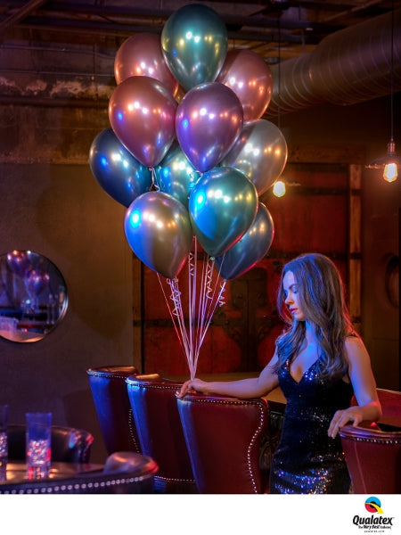 Chrome Helium Balloon Bouquet