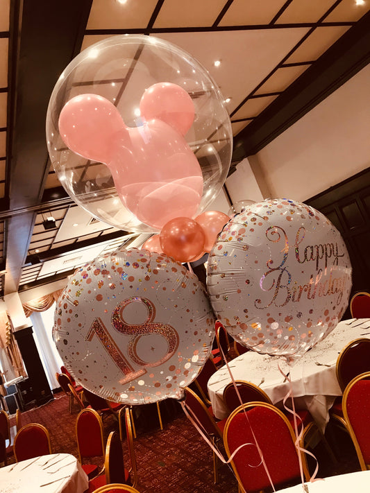 Disney Inspired 18th Birthday Balloons, Bosworth Hall Hotel and Spa