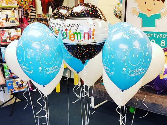 Retirement Balloon Centrepieces, Coalville