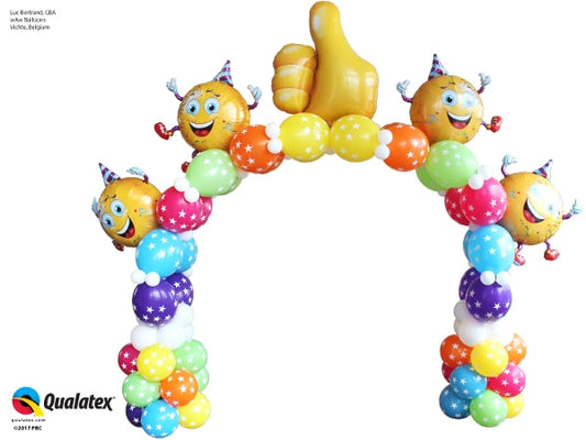 Smile Face Emoji Inspired Balloon Arch