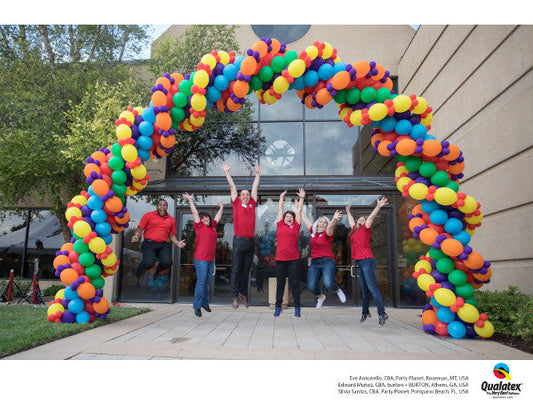 Spiral Double Layer Outdoor Balloon Arch