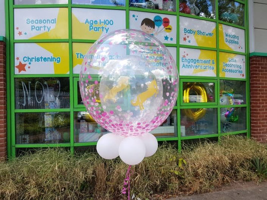 Unicorn Bespoke Bubble Helium Balloon, Leicester