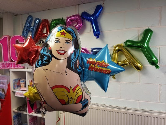 Wonder Woman Mum Helium Balloons, Whitwick