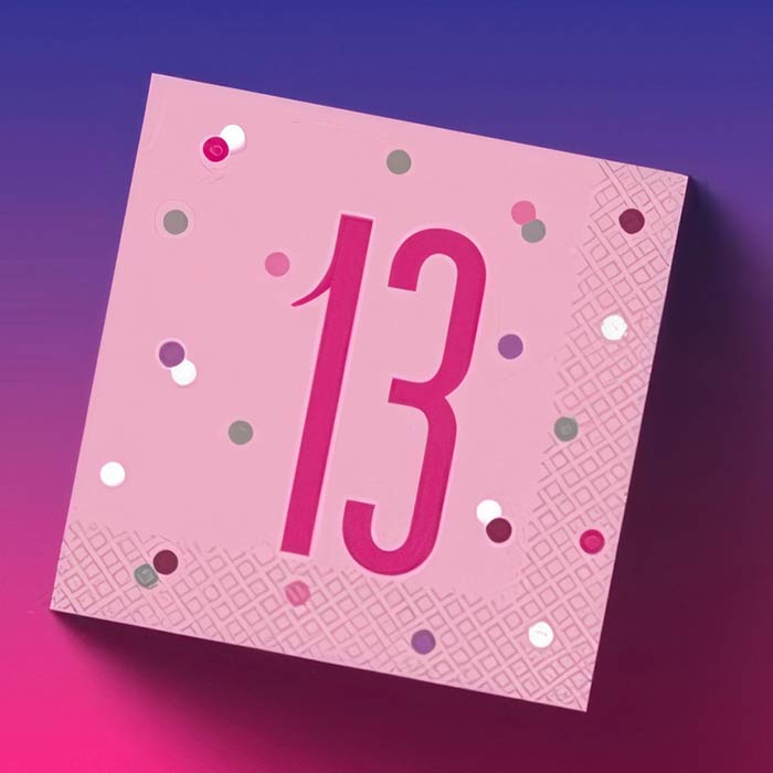 13th Birthday Napkins | Party Save Smile