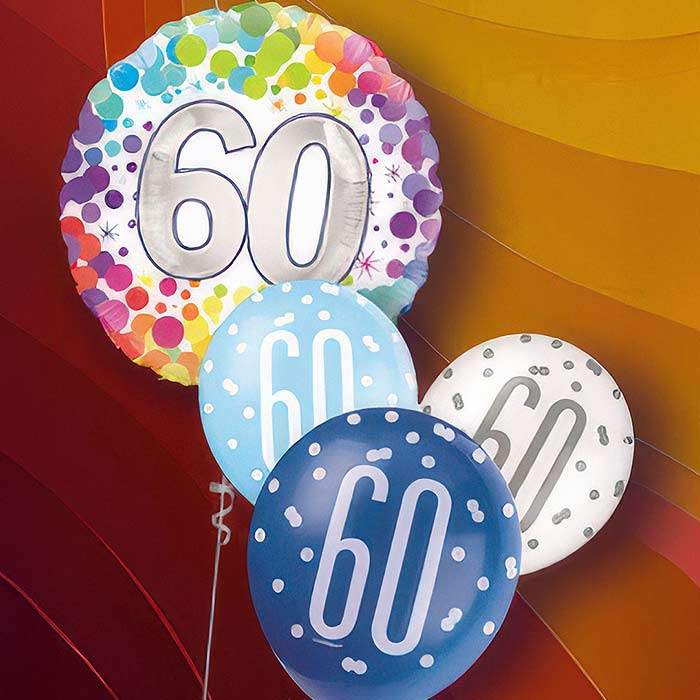 60th Birthday Balloons | Party Save Smile