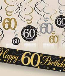 Decor for 60th Birthday | 60th Party Decorations | Party Save Smile