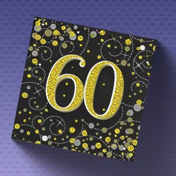 60th Birthday Napkins | 60th Napkins | Party Save Smile
