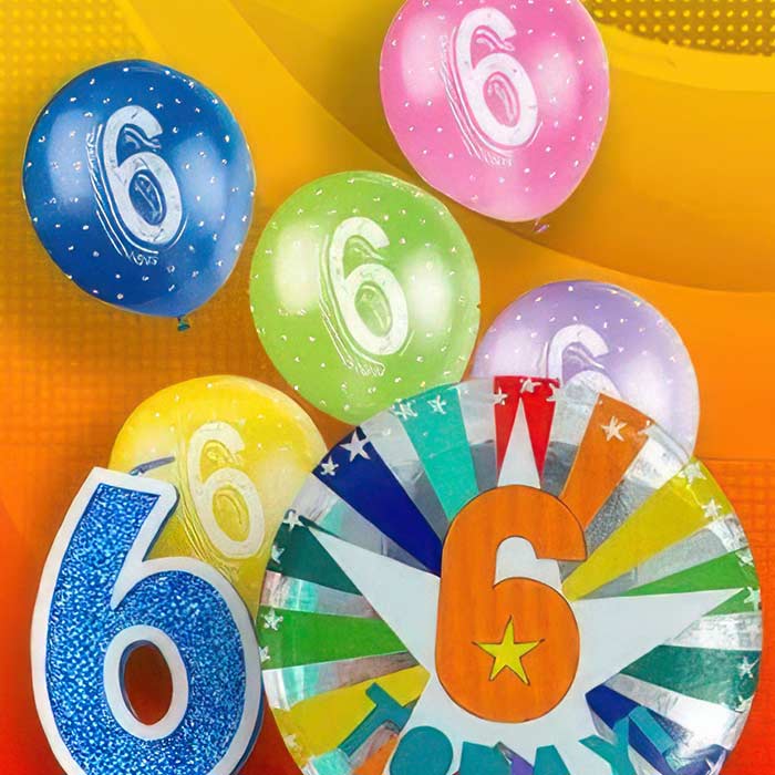 6th Birthday Party Ideas | 6th Birthday Decorations | Party Save Smile