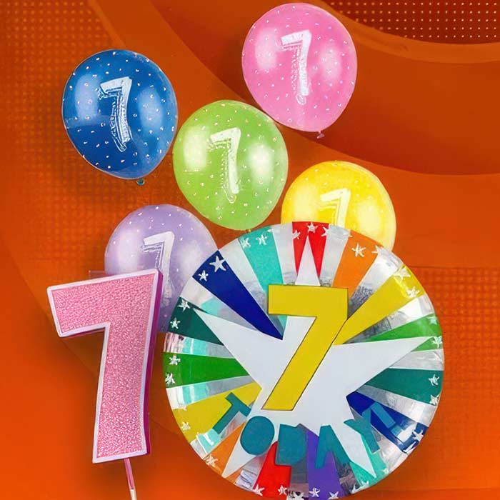 Happy 7th Birthday Party Ideas | 7th Birthday Decoration | Party Save Smile