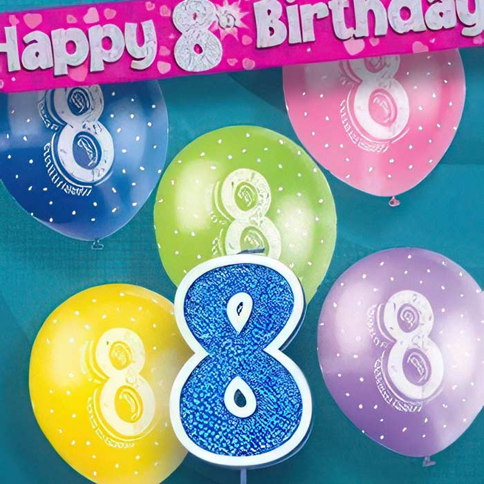 8th Birthday Party Ideas | 8th Birthday Decorations | Party Save Smile